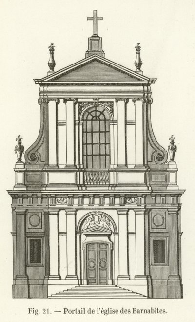 Portal of the Church of the Barnabites by French School