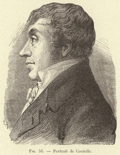 Portrait of Coutelle (engraving) by French School