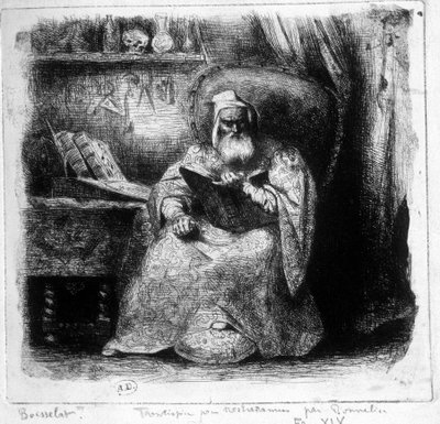 Portrait of Nostradamus by Bonnelier by French School