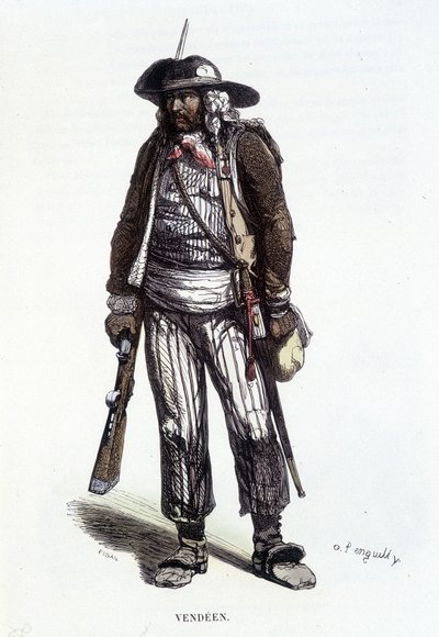 Portrait of a Vendean Counter-Revolutionary by French School