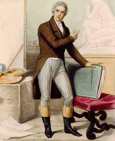 Portrait of the painter Jacques-Louis David by French School