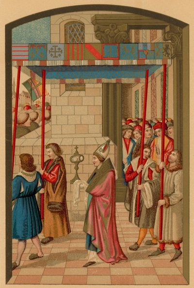 Procession of King Rene at Aix (Provence) by French School