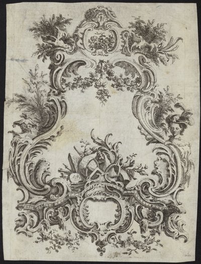 Rococo Design for a Frame by French School