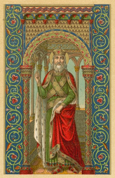 Saint Edward, King of England by French School