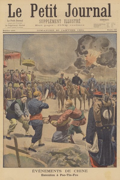 The Boxer Rebellion: an execution at Baoding by French School