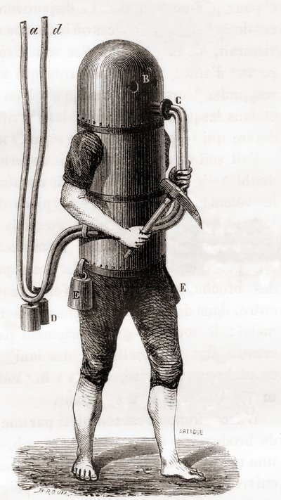 The Diving Machine of Karl Heinrich Klingert by French School