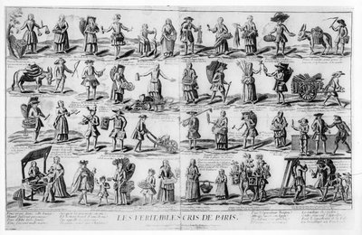 The Street Cries of Paris by French School