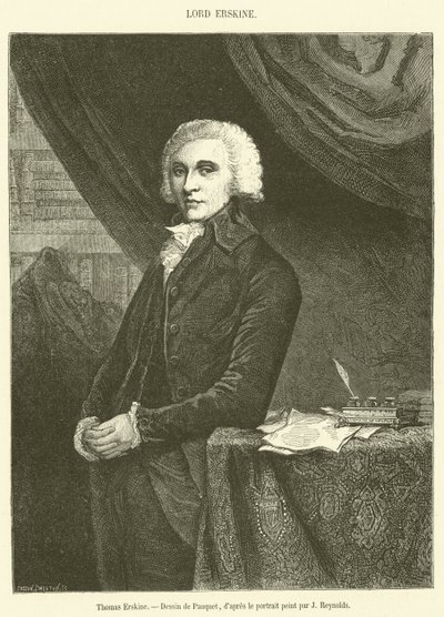 Thomas Erskine (engraving) by French School