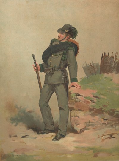 Unidentified French Soldier by French School