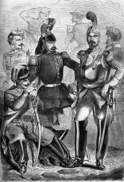 Uniforms of the French cavalry by French School