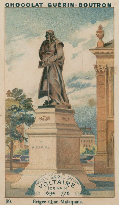 Voltaire, Writer, 1694-1778, Erected in Quai Malaquais by French School