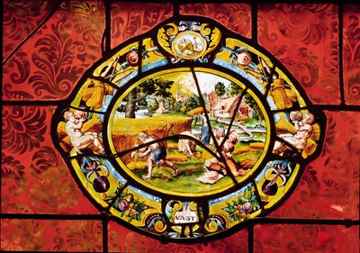 Window depicting August, from Montigny by French School