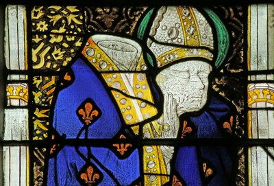 Window depicting St Denis by French School