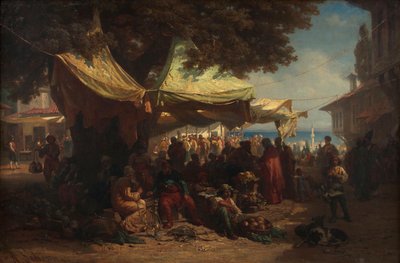 Market of Constantinople by Friedrich Alois Schönn