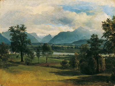 View of Liefering by Friedrich August Mathias Gauermann