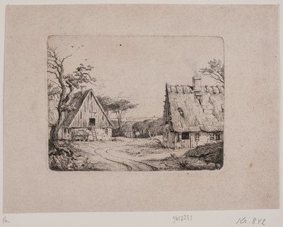 Landscape with Two Farmhouses by Frits Grove