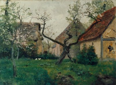 Apple Tree in Bloom by Fritz Thaulow