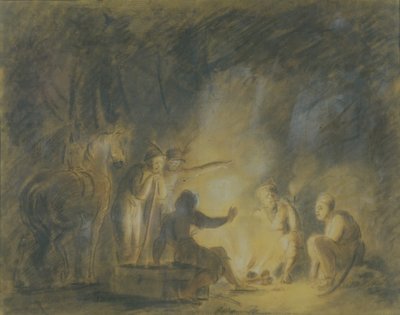 At Campfire, 1806 by Fyodor Petrovich Tolstoy