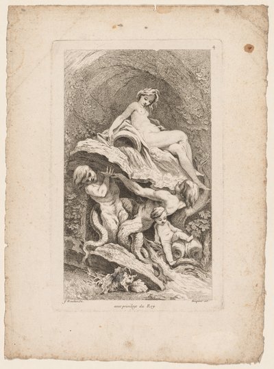 Book of Fountains: No. 4, c. 1736 by Gabriel Huquier