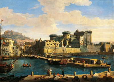 Docklands in Naples by Gaspar van Wittel