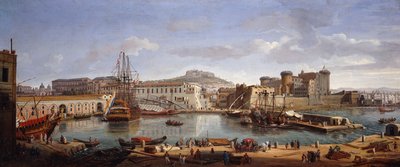 The Darsena, Naples by Gaspar van Wittel