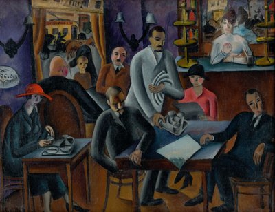 In the Cafe by Gejza Schiller