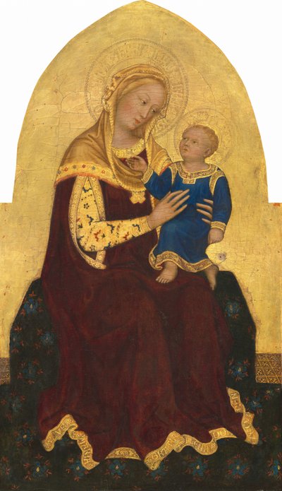 Madonna and Child Enthroned by Gentile da Fabriano