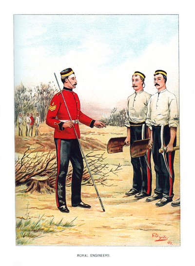 Royal Engineers, c1890 by Geoffrey Douglas Giles