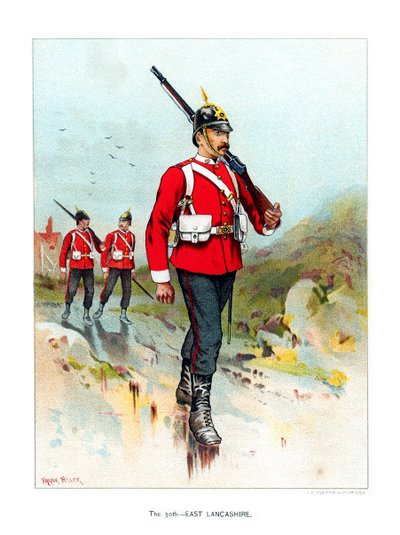 The 30th East Lancashire, c1890 by Geoffrey Douglas Giles