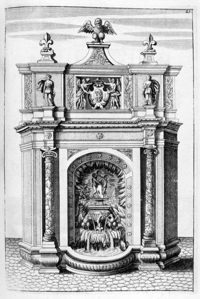 Fountain Design, 1664 by Georg Andreas Bockler