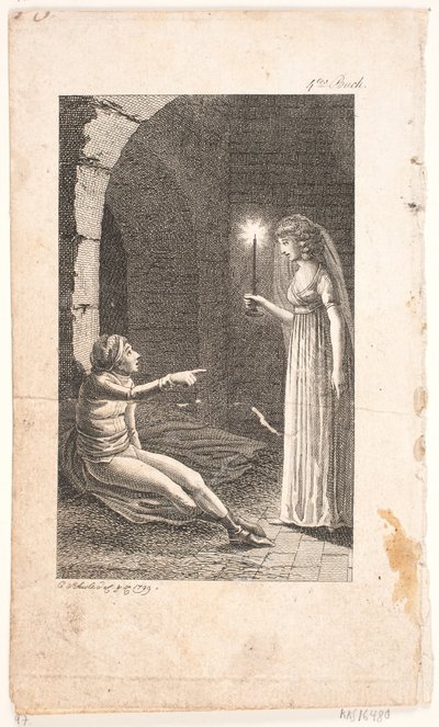 Illustration with Prison Scene by Georg Christian Schule