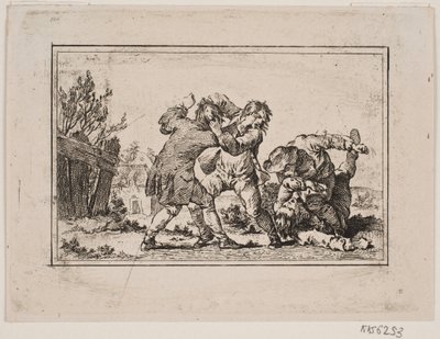 A Peasant Brawl by Georg Haas