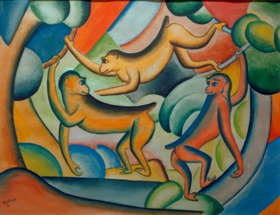 Dancing Monkeys by Georg Schrimpf