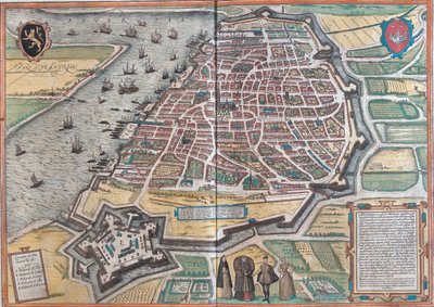 Antwerp, Belgium by Georg and Hogenberg Franz (1535 90) Braun