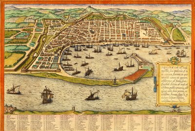 Messina, Italy by Georg and Hogenberg Franz (1535 90) Braun