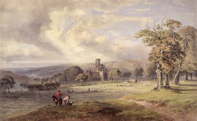 View of Kirkstall Abbey, Leeds by George Arthur Fripp