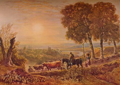 Sunset with Cattle by George Barret the Younger