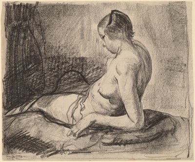 Nude Girl Reclining by George Bellows