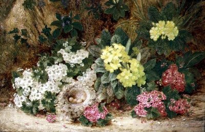 Still Life with Primroses by George Clare