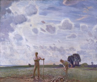 In the fields in June, 1914 by George Clausen