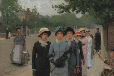 Schoolgirls by George Clausen