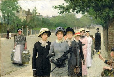 Schoolgirls, 1880 by George Clausen