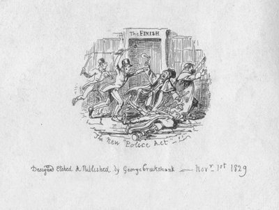 The New Police Act, 1829 by George Cruikshank