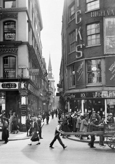 Cheapside, City of London, c1920s by George Davison Reid