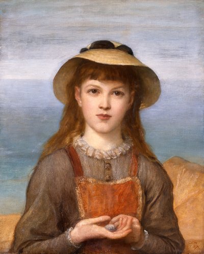 Study: Head of a Girl by George Frederic Watts