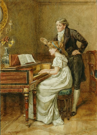 The Music Master by George Goodwin Kilburne