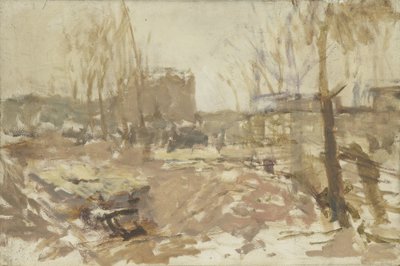 Construction Site at De Clercqstraat by George Hendrik Breitner