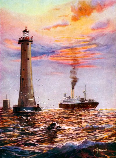 Eddystone Lighthouse, Plymouth by George Horace Davis