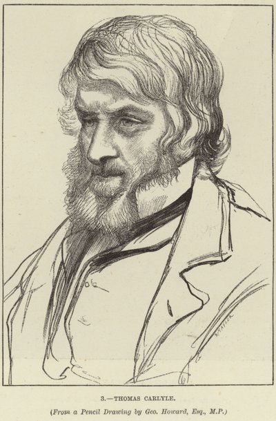 Portrait of Thomas Carlyle by George Howard