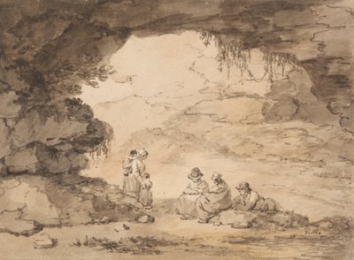 Peasants in a Grotto by George Morland